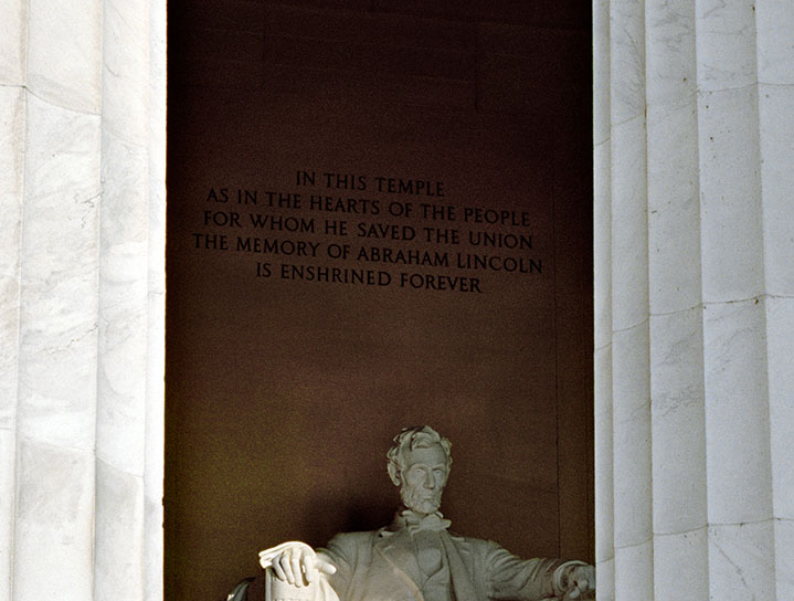 Lincoln Memorial, Detail.