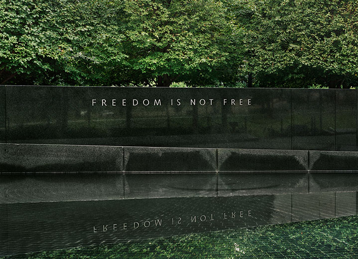 “Freedom is Not Free,” Korean War Veterans Memorial, 2008-12, Detail.