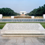 “Here in the Presence of Washington and Lincoln,” World War II Memorial, 2008-12, 76.2 x 96.5 cm.