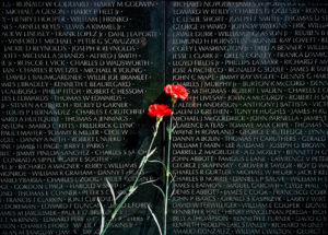 Red Carnations, Vietnam Veterans Memorial, 2008-12, 45.7 x 63.5 cm.
