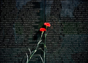 Red Carnations, Vietnam Veterans Memorial, 2008-12, 45.7 x 63.5 cm.