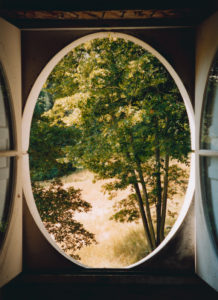 View from the Column #2, Le Désert de Retz, 2004, chromogenic print, 40 x 30 in.