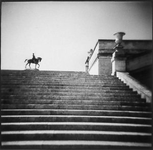 Warrior, Chantilly, 1997, gelatin silver print, 19 in. x 19 in.