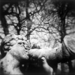 Trumpeting Faun, St-Cloud, 1996, gelatin silver print, 19 in. x 19 in.